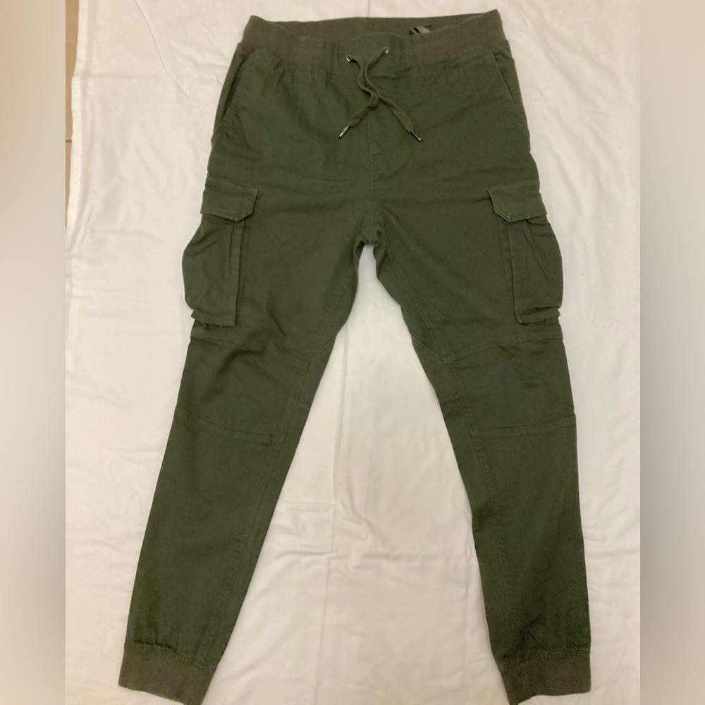 H&M Mens Medium Skinny Fit Green Cargo